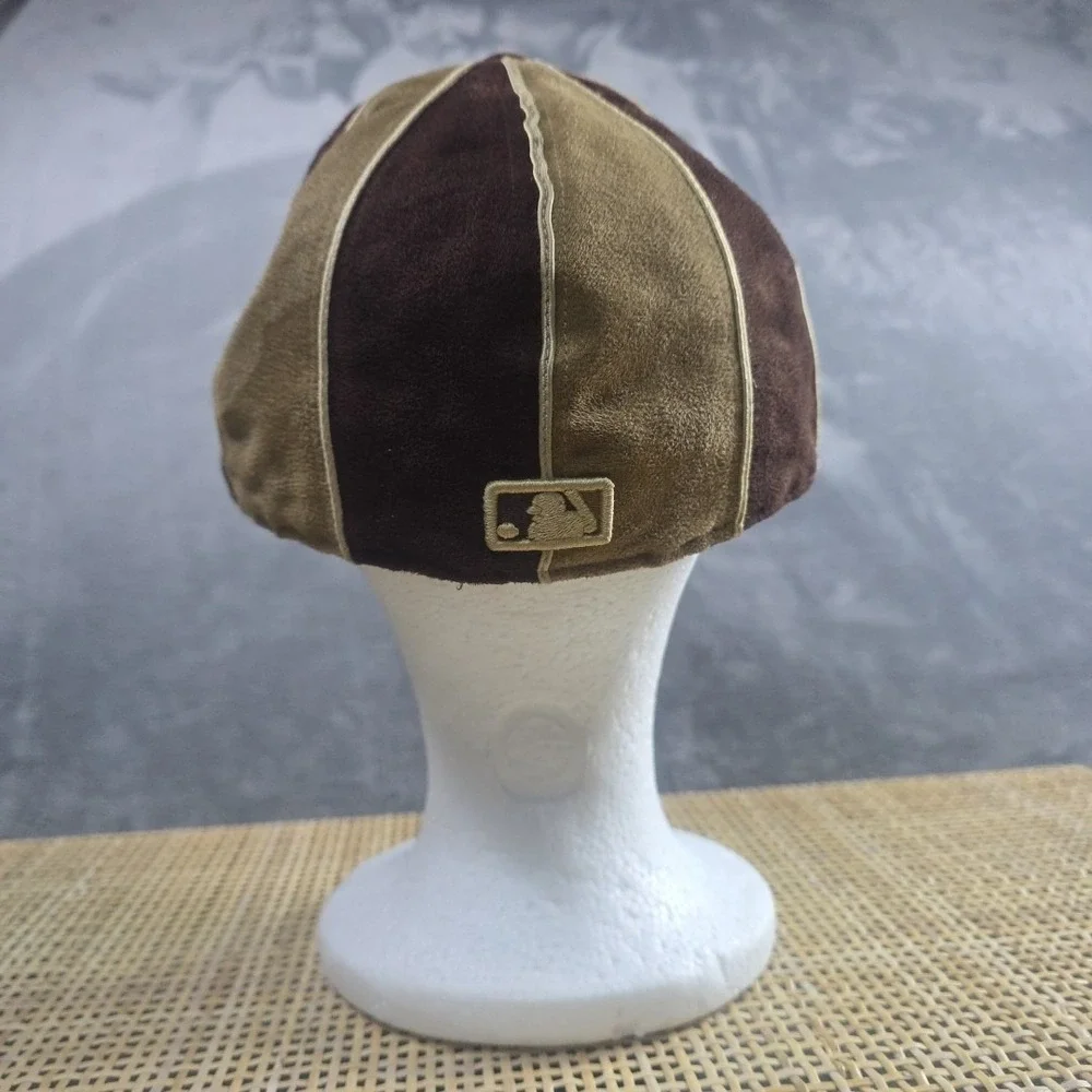 New Era 59fifty 7 5/8 Cleveland Indians Chief Wahoo 2 Tone Brown Velvet Y2K 90's